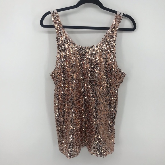 Intimately Free People Sequin Tank Top Lace Straps - Picture 3 of 7
